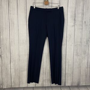 Brooks Brothers Women's Size 12 Navy Blue Lucia Fit Wool Blend Dress Pants